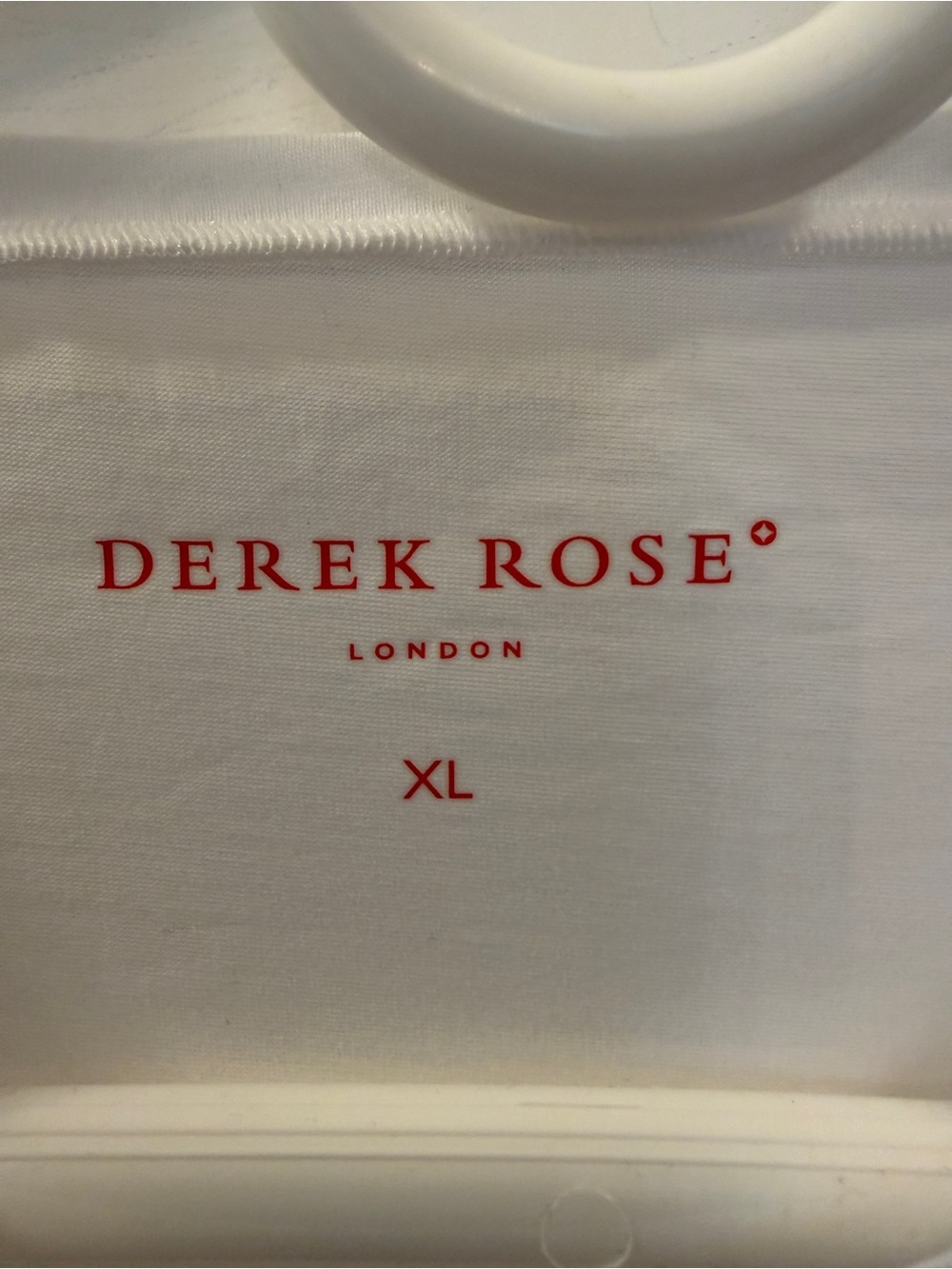 Derek Rose London NEW W/Tags Mens XL White Crew-Neck Tee - Picture 2 of 9